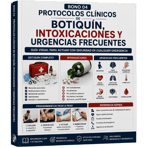 Bono 04 - Protocolos Clínicos de Botiquín, Intoxicaciones y Urgencias Frecuentes