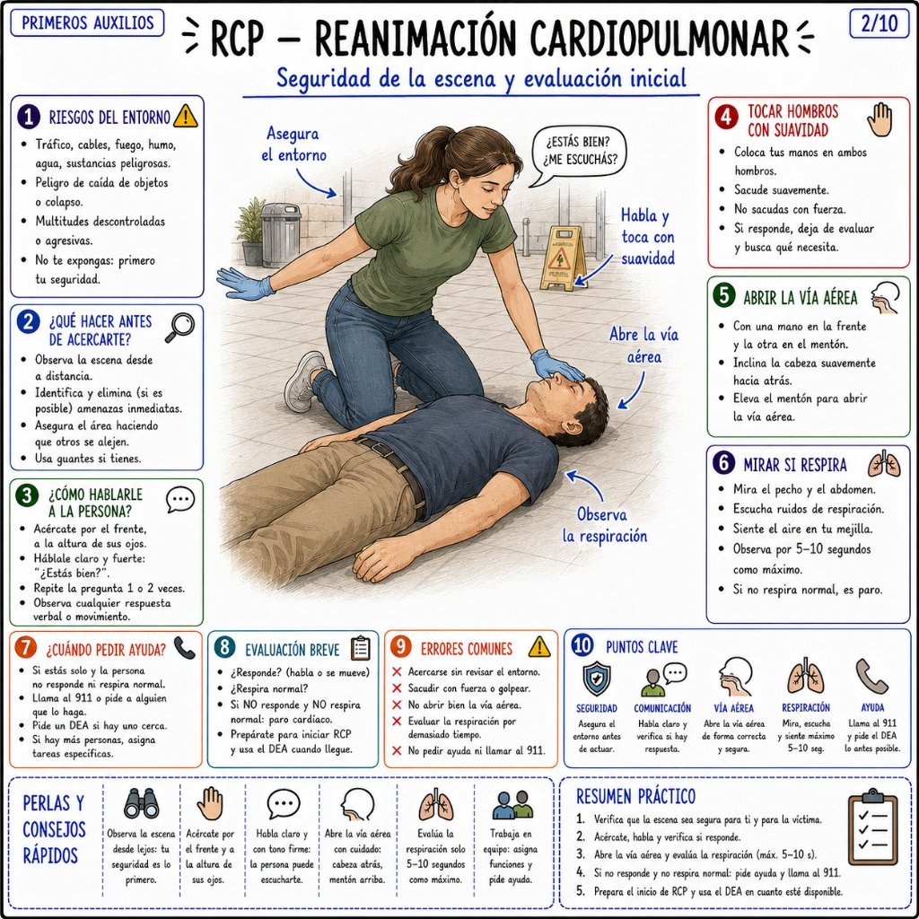 RCP - Seguridad de la escena y evaluación inicial