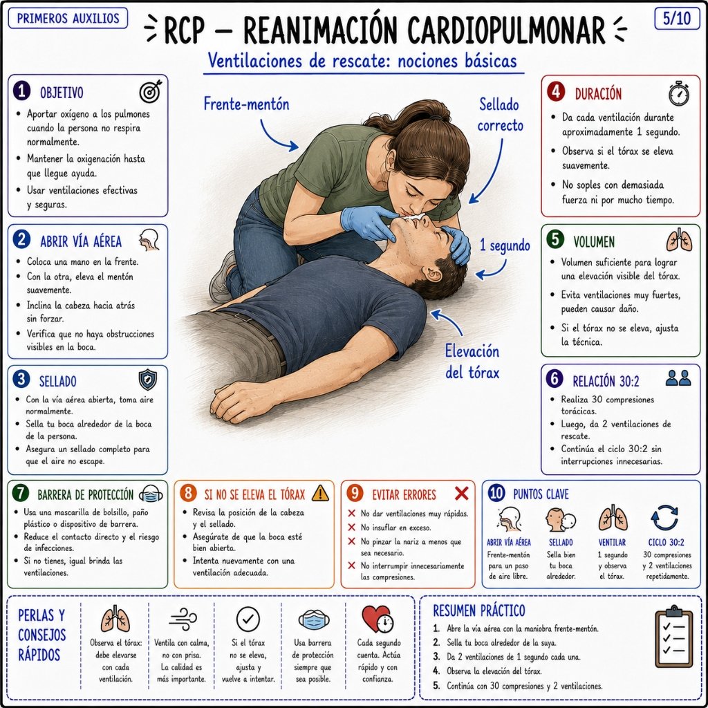RCP - Activar emergencias y cadena de supervivencia
