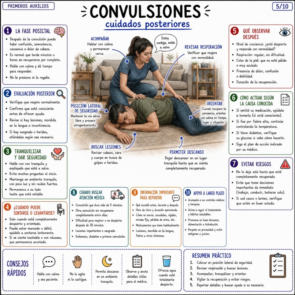 Convulsiones - Errores frecuentes: qué no hacer